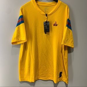 Nike Giannis Short Sleeve Shirt Yellow CK6296-739 Basketball Mens Size Large New